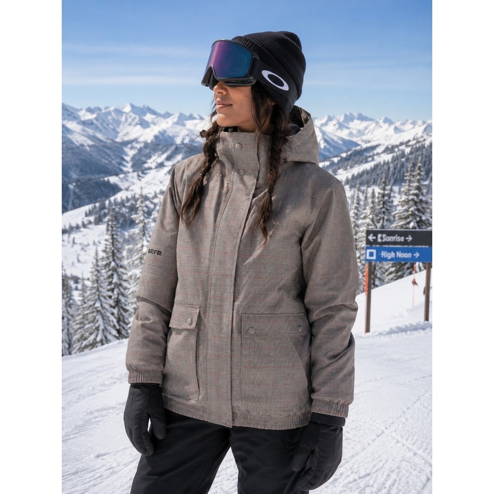 Burton Dry-Ride Jacket Ski/Snowboard XL Plaid Full Zip Winter Insulated Travel